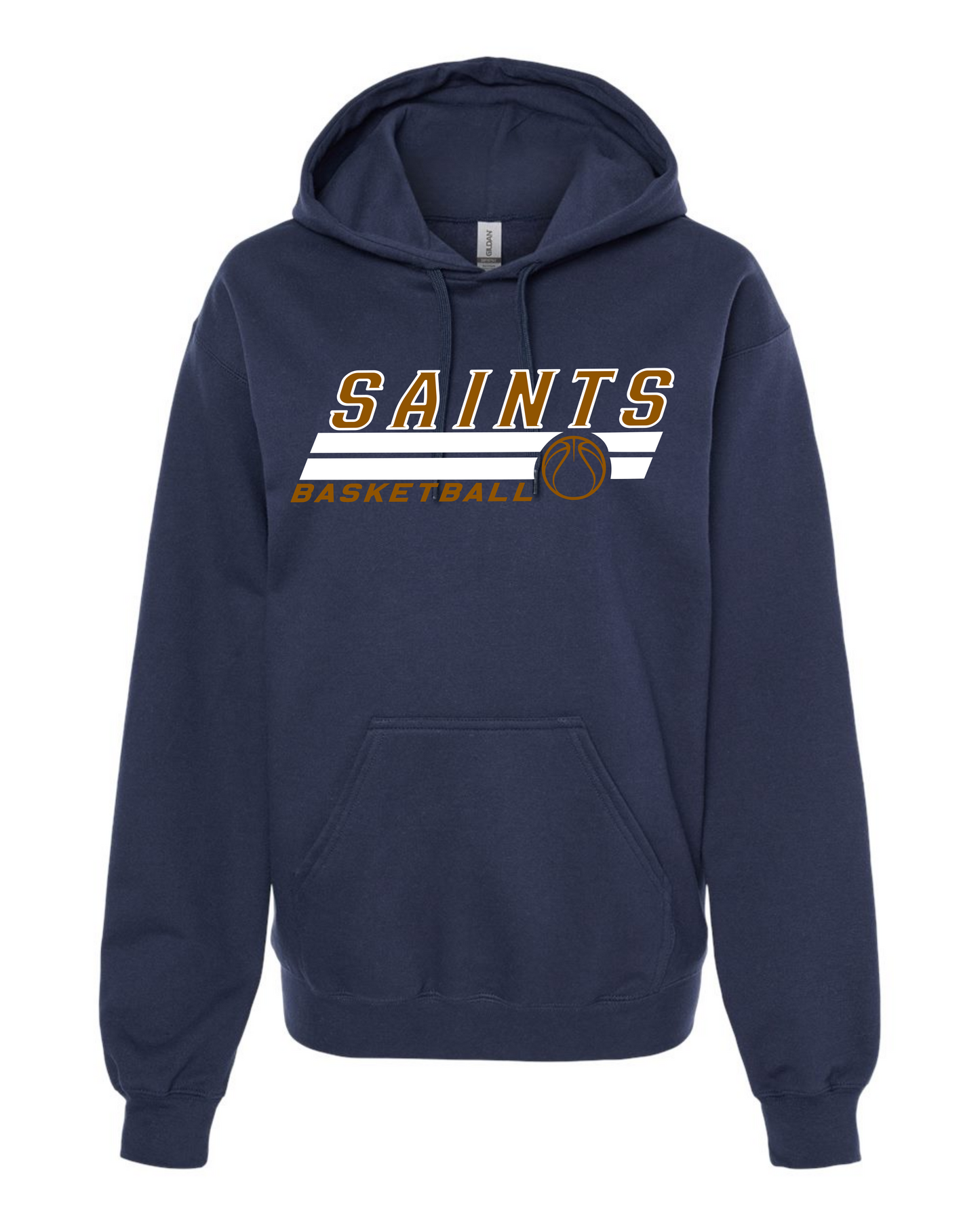 SAINTS Basketball Hoodie – Gildan SF500 Softstyle Midweight